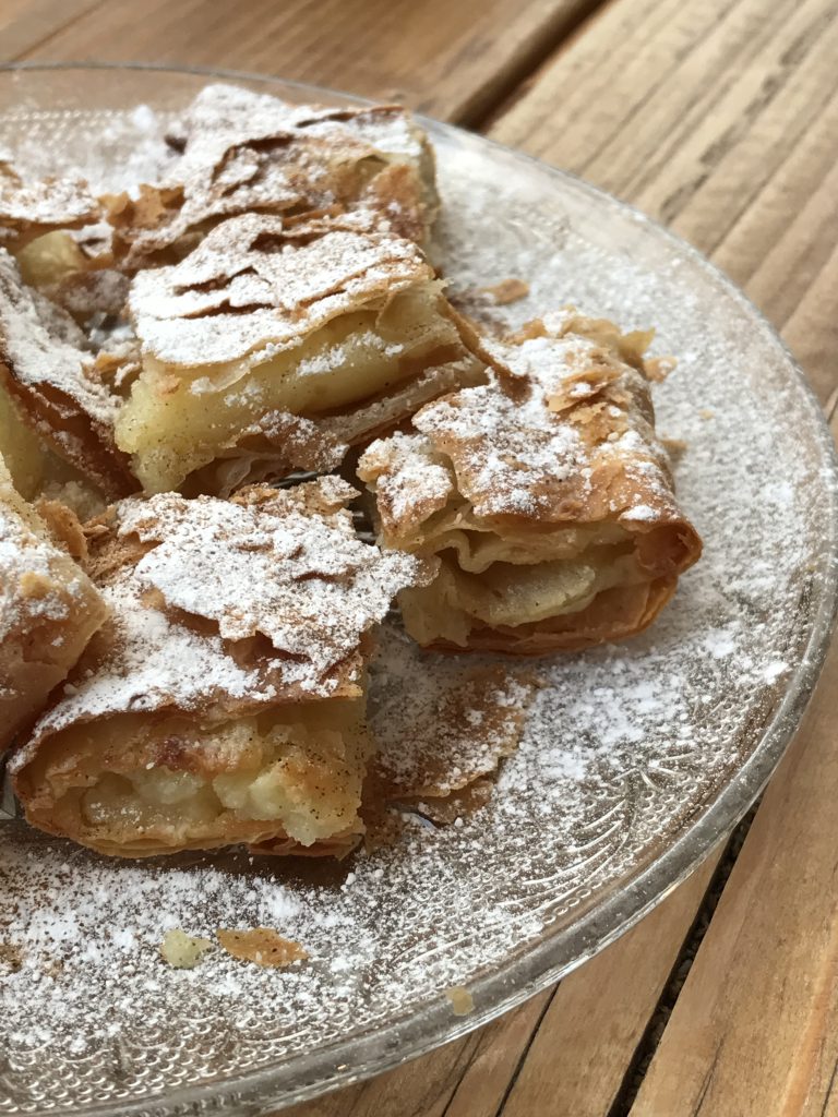 Bougatsa Recipe - Greek cream custard pie with phyllo