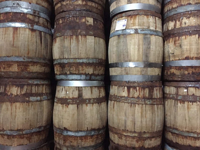 Barrel aged feta cheese