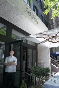 Chef Chris Christou at Nerai Restaurant in NYC