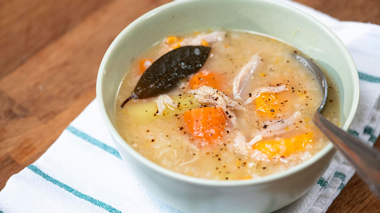 Greek chicken soup